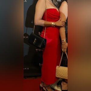 Authentic Alex Perry Red Crepe Dress.